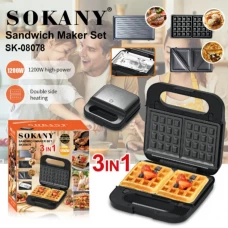 Гриль-вафельниця 3 в 1 «Sokany» SK-08078