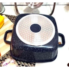 Набір посуду 14 предметів чорний «Higher Kitchen» HK-317