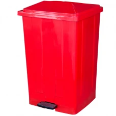 Контейнер для мусора Bora Plastik BO643RED, 86 л, красный, пластик