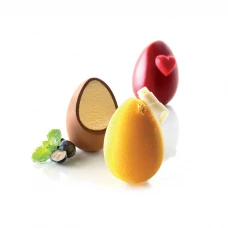 Силіконова форма «Silikomart» MUL3D EGG з кришкою, 100 мл