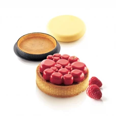 Силіконова форма для тарта D80 мм «Silikomart» KIT TARTE RING PARADIS D80 MM