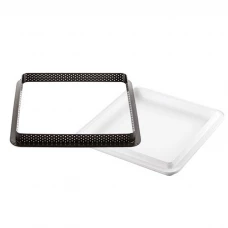 Форма для тарта «Silikomart» KIT TARTE RING SQUARE 200x200 мм силікон