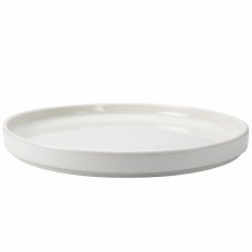 Тарелка круглая гладкая с бортом 90° 19 см, цвет белый, серия «Helix»
