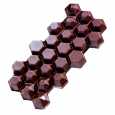 Форма для шоколада «шестиугольник» 140x68,5 мм, h 13,5 мм (3 шт) – 100 г