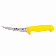 Нож отделочный полугибкий 130 мм желтый.
