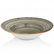 Тарелка для пасты с поднятым бортом 27 см (500 мл), цвет серый (Supreme), серия «Har