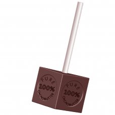 Форма для шоколада «100% масло какао» 33x33x33 мм