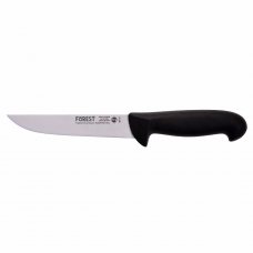 Нож мясника полугибкий 150 мм черный