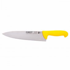 Нож поварский полугибкий 250 мм желтый.