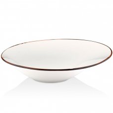 Тарелка для пасты с аси мметричным бортом 27 см (400 мл), цвет белый (Gleam), серия «