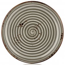 Тарелка круглая 21 см, цвет серый (Supreme), серия «Harmony» HA-SP-ZT-21-DZ