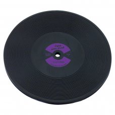Костер «LP Disk» d 100 мм, колір чорний з фіолетовою вставкою, каучук
