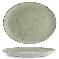 Блюдо овальное 28x22 см серия «Isabelle» декор «Stone Green»