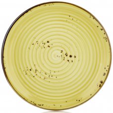 Тарілка кругла 23 см, колір оливковий (Sun), серія «Harmony» HA-SN-ZT-23-DZ
