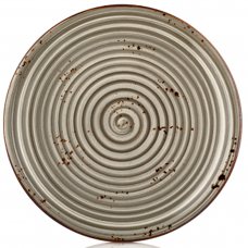 Тарілка кругла 23 см, колір сірий (Supreme), серія «Harmony» HA-SP-ZT-23-DZ