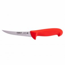Нож отделочный полугибкий 130 мм красный.