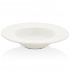 Тарелка для пасты с прямым бортом 25 см (400 мл), цвет белый (Arel), серия Harmony.