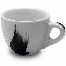 Чашка espresso 75 мл Fia ммa Black «Verona Millecolori Hand Painted Fia ммa Black with Staffage