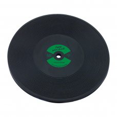 Костер «LP Disk» d 100 мм, цвет черный с зеленой вставкой, каучук.