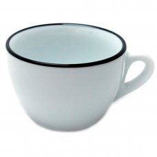 Чашка cappuccino 180 мл Pennellessa Black rims серия «Verona Millecolori»
