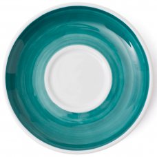 Блюдце 14,5 см Green Teal для серий «Verona/Torino/Bari/Palermo Millecolori Hand Painted»