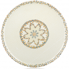 Тарелка круглая 25 см, декор Tessera, серия «Tinta» TN-TS-ZT-25-DZ