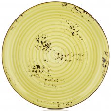 Тарілка кругла 27 см, колір оливковий (Sun), серія «Harmony» HA-SN-ZT-27-DZ