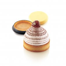 Форма силиконовая диаметр 74 h42 мм + 6 колец(d 80 мм, h 20 мм) - 1х6 фо KIT TARTE RING MONTBLANC D80 MM