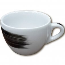 Чашка cappuccino 180 мл Black stroke B «Verona/Palermo Millecolori Hand Painted Brush stroke B