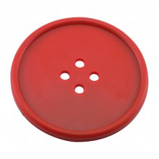 Костер Button d 100 мм, цвет красный, каучук. D001R