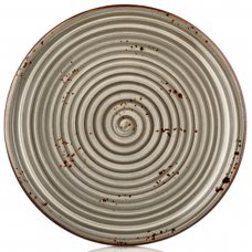 Тарелка круглая 27 см, цвет серый (Supreme), серия «Harmony»