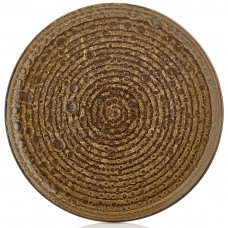 Тарелка круглая 21 см, декор Yellow, серия «Cowry»