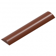 Форма для шоколада «Круглый батончик» 125х24 мм 6 мм, 1х8 шт./14 г