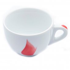 Чашка cappuccino large 260 мл Fia ммa Red «Verona Millecolori Hand Painted Fia ммa Red with Staf