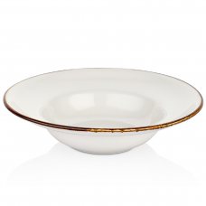 Тарелка для пасты с поднятым бортом 25 см (400 мл), цвет белый (Gleam), серия Harmo