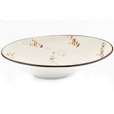 Тарелка для пасты с аси мметричным бортом 27 см, цвет белый (Elegance), серия Harmon