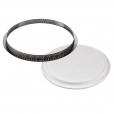 Форма силиконовая диаметр 205 h20 мм + 1 кольцо (d 250 мм, h 20 мм) – 1 форма в KIT TARTE RING ROUND D250 MM
