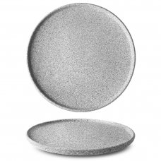 Тарелка d 26 см, цвет светло-серый, серия «Granit» (без глазирования)