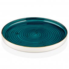 Тарілка кругла з бортом 90° 27 см, колір Tropical, серія «Harmony»