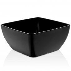 Салатник черный меламиновый 25x25 см, h 12 см, 4,5 л 42025.BL