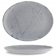 Блюдо овальне 20х16 см серія «Isabelle» декор «Stone Blue»