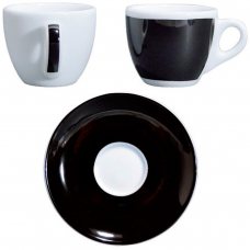 Чашка espresso 75 мл с блюдцем 12 см Black серия «Verona Millecolori Decal Print»