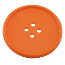 Костер Button d 100 мм, цвет оранжевый, каучук. D001O