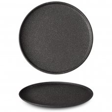 Тарілка d 20 см, колір чорний, серія «Granit» (без глазування)
