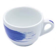 Чашка cappuccino 180 мл Blue «Verona Millecolori Hand Painted Brush stroke B with handle» 35120