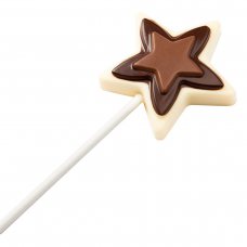 Форма для шоколадної цукерки на паличці «зірка» 60х60 мм h 14 мм, 1х4 шт./23 г