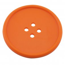 Костер Button d 100 мм, цвет оранжевый, каучук.