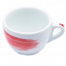 Чашка cappuccino 180 мл Red stroke B «Verona Millecolori Hand Painted Brush stroke B Red with