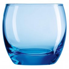 Склянка низька 320 мл серія «Salto» блакитна C9688