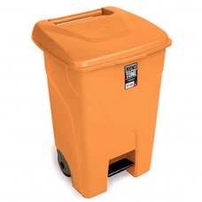 Бак для мусора оранжевый 80 л